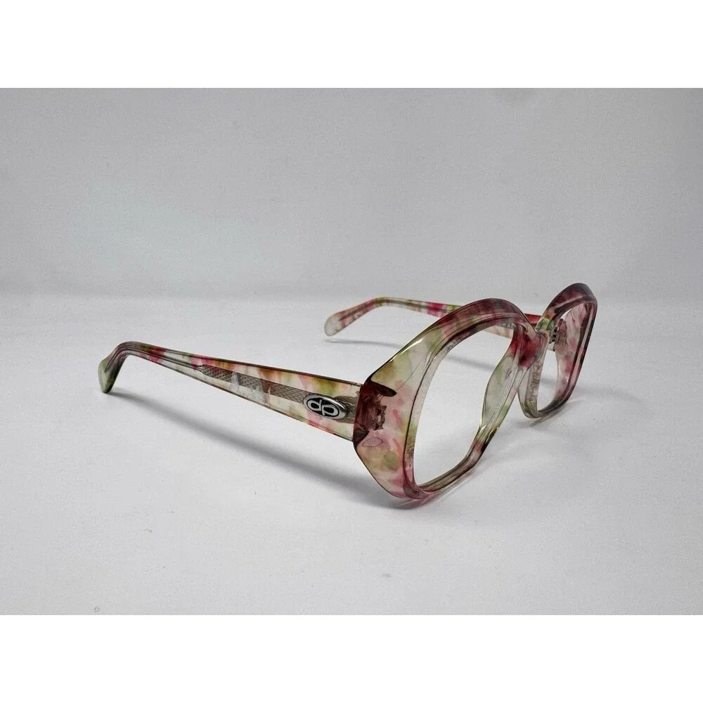 Vintage Confetti Acetate Eyeglass Frames Only 50-17-135 British Hong Kong NOS B
